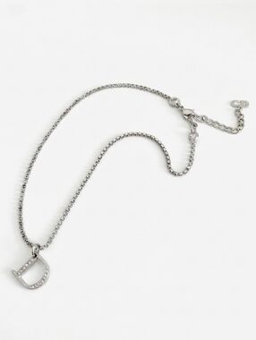 Dior Silver & Rhinestone 'Y2K' Era Necklace (EUC)